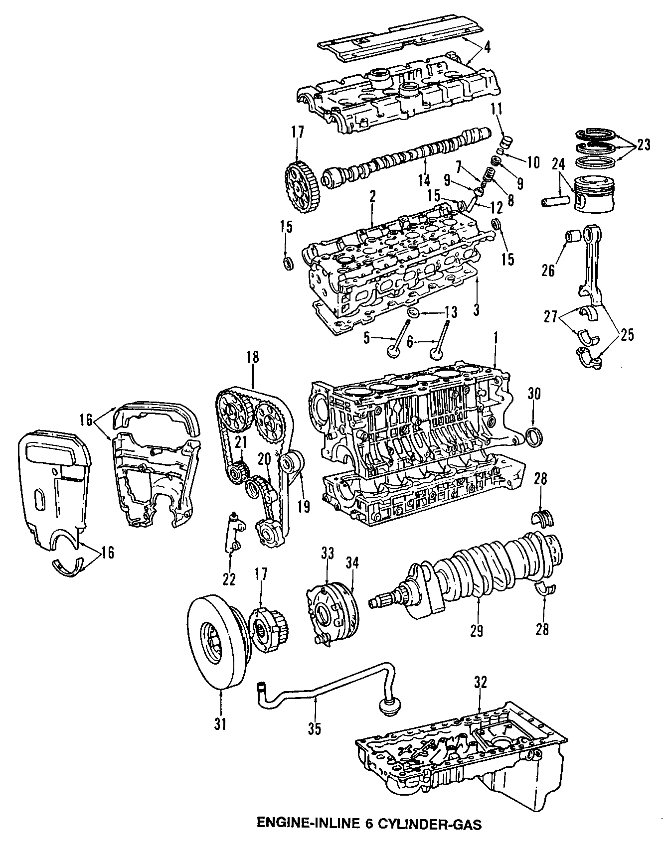 9CAMSHAFT & TIMING. CRANKSHAFT & BEARINGS. CYLINDER HEAD & VALVES. LUBRICATION. MOUNTS. PISTONS. RINGS & BEARINGS.https://images.simplepart.com/images/parts/motor/fullsize/E530035.png