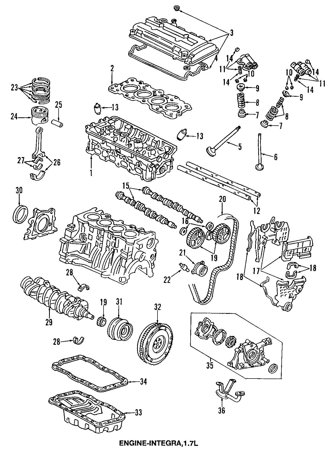 13CAMSHAFT & TIMING. CRANKSHAFT & BEARINGS. CYLINDER HEAD & VALVES. LUBRICATION. MOUNTS. PISTONS. RINGS & BEARINGS.https://images.simplepart.com/images/parts/motor/fullsize/E610042.png