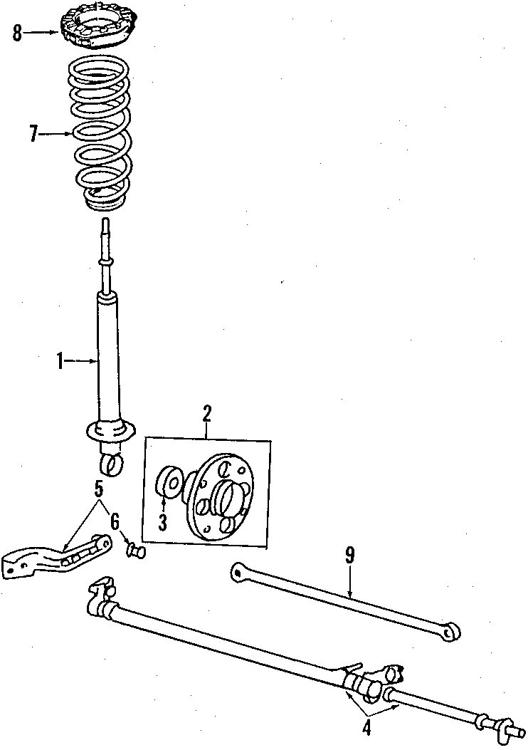 8REAR SUSPENSION. LOWER CONTROL ARM. REAR AXLE. SUSPENSION COMPONENTS. TORQUE ARM.https://images.simplepart.com/images/parts/motor/fullsize/E610130.png