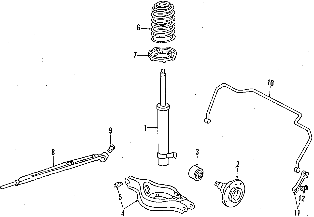 REAR SUSPENSION. LOWER CONTROL ARM. REAR AXLE. SUSPENSION COMPONENTS.