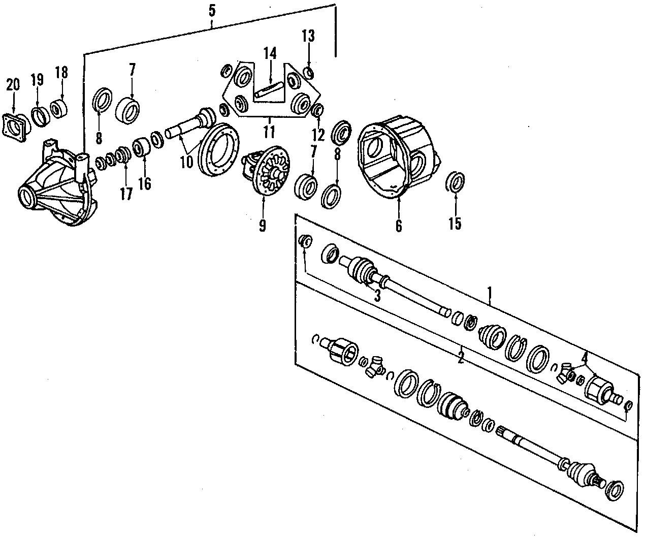 3DRIVE AXLES. REAR AXLE. AXLE SHAFTS & JOINTS. DIFFERENTIAL. PROPELLER SHAFT.https://images.simplepart.com/images/parts/motor/fullsize/E640360.png