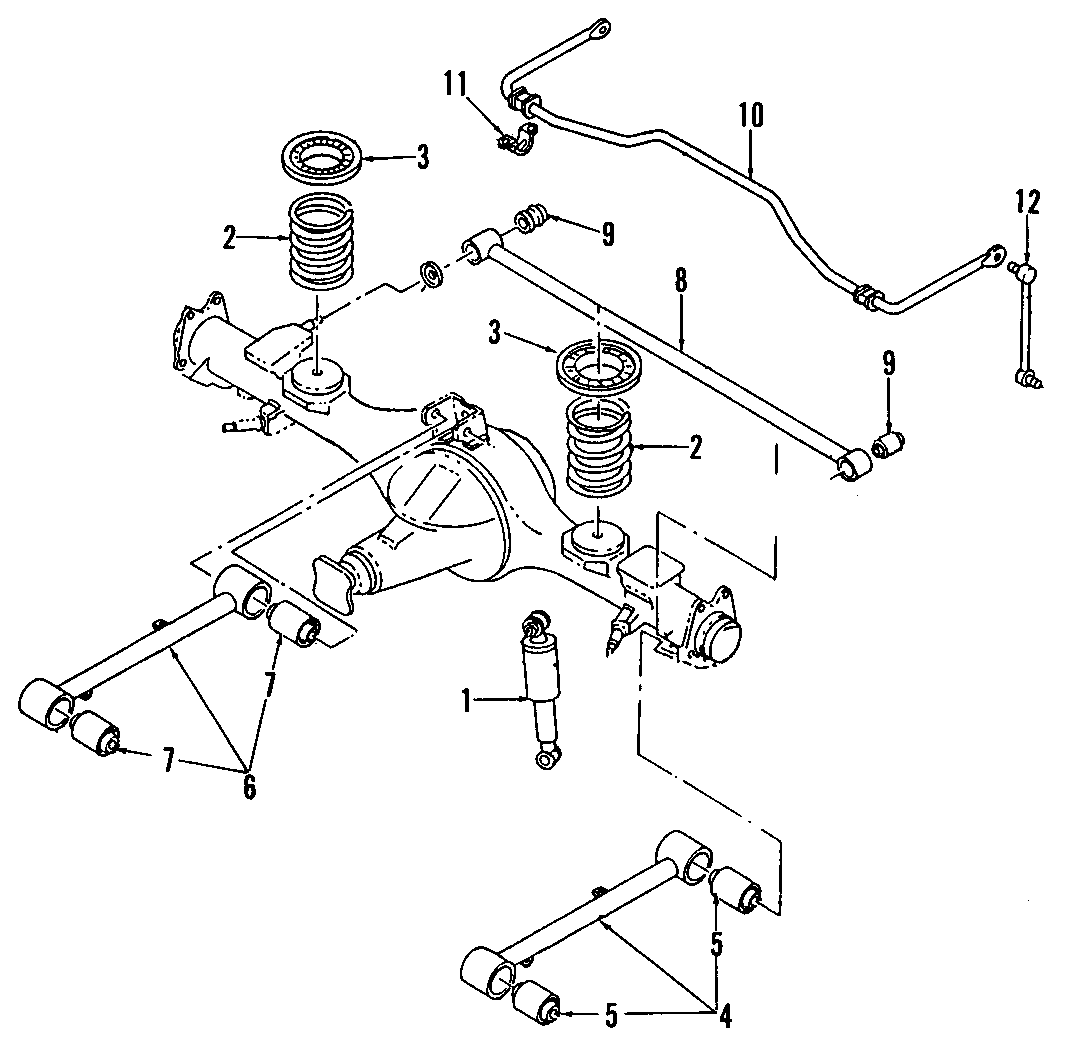 12REAR SUSPENSION. REAR AXLE. STABILIZER BAR. SUSPENSION COMPONENTS.https://images.simplepart.com/images/parts/motor/fullsize/E665170.png