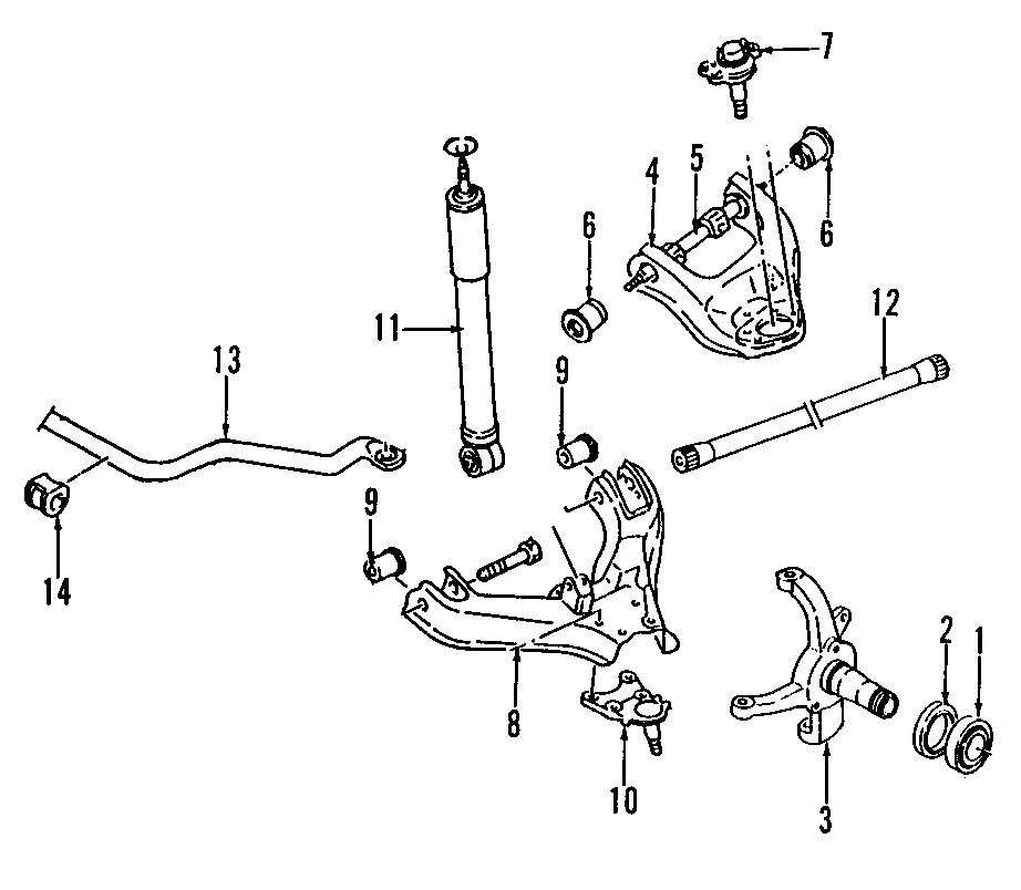 9FRONT SUSPENSION. LOWER CONTROL ARM. STABILIZER BAR. SUSPENSION COMPONENTS. UPPER CONTROL ARM.https://images.simplepart.com/images/parts/motor/fullsize/E667090.png