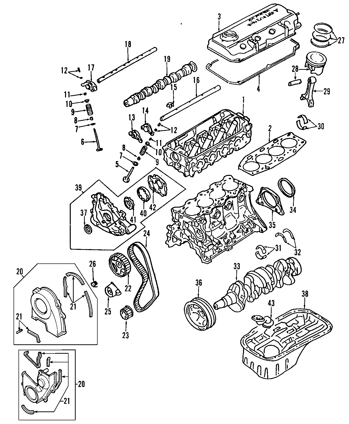 39CAMSHAFT & TIMING. CRANKSHAFT & BEARINGS. CYLINDER HEAD & VALVES. LUBRICATION. MOUNTS. PISTONS. RINGS & BEARINGS.https://images.simplepart.com/images/parts/motor/fullsize/E701045.png