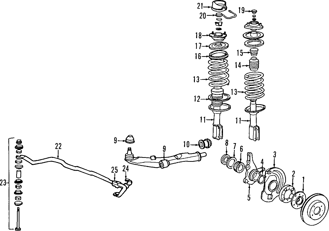 19FRONT SUSPENSION. LOWER CONTROL ARM. RIDE CONTROL. STABILIZER BAR. SUSPENSION COMPONENTS.https://images.simplepart.com/images/parts/motor/fullsize/E701150.png