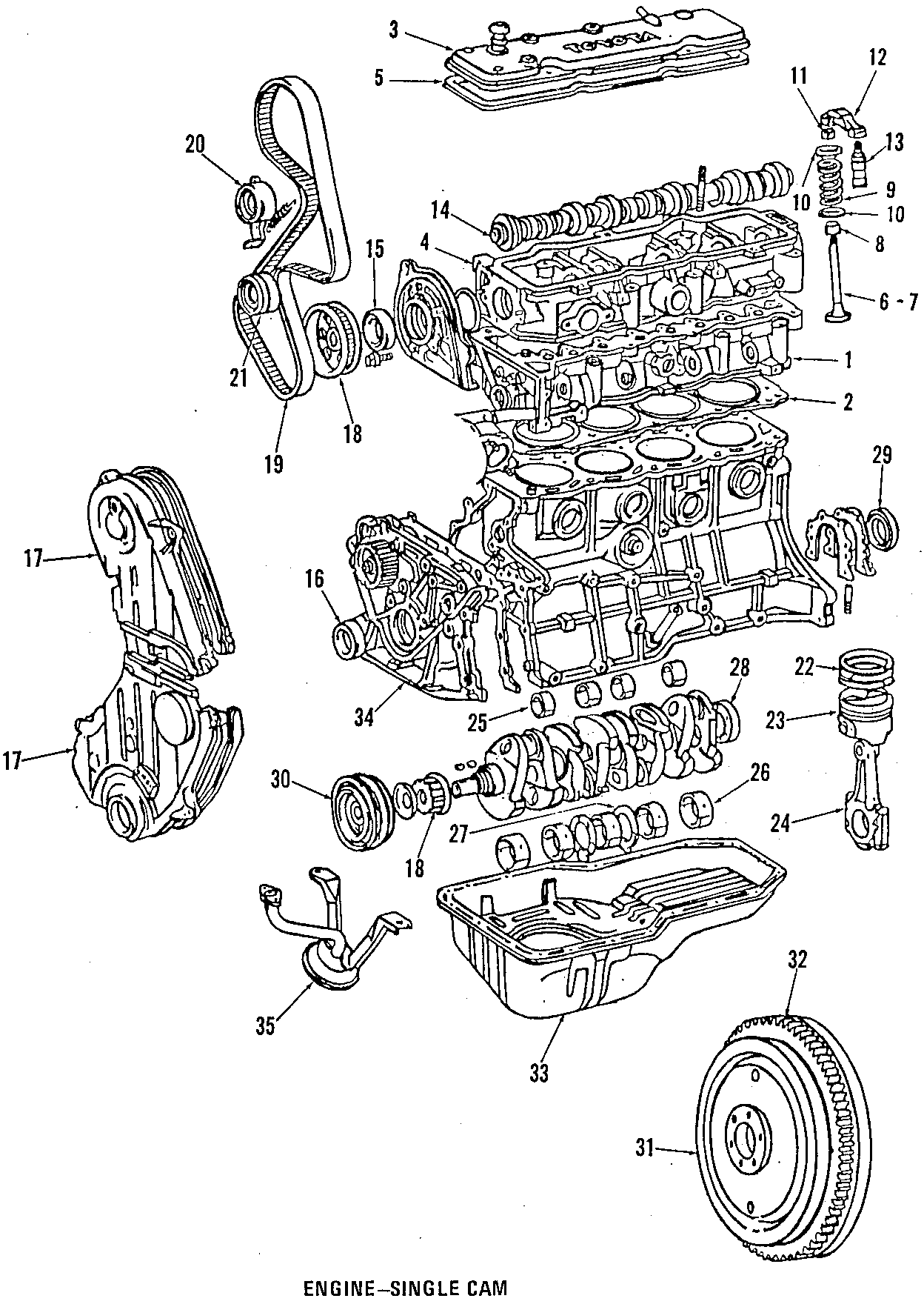 Diagram CAMSHAFT & TIMING. CRANKSHAFT & BEARINGS. CYLINDER HEAD & VALVES. LUBRICATION. MOUNTS. PISTONS. RINGS & BEARINGS. for your 2010 Toyota Tacoma  Pre Runner Standard Cab Pickup Fleetside 