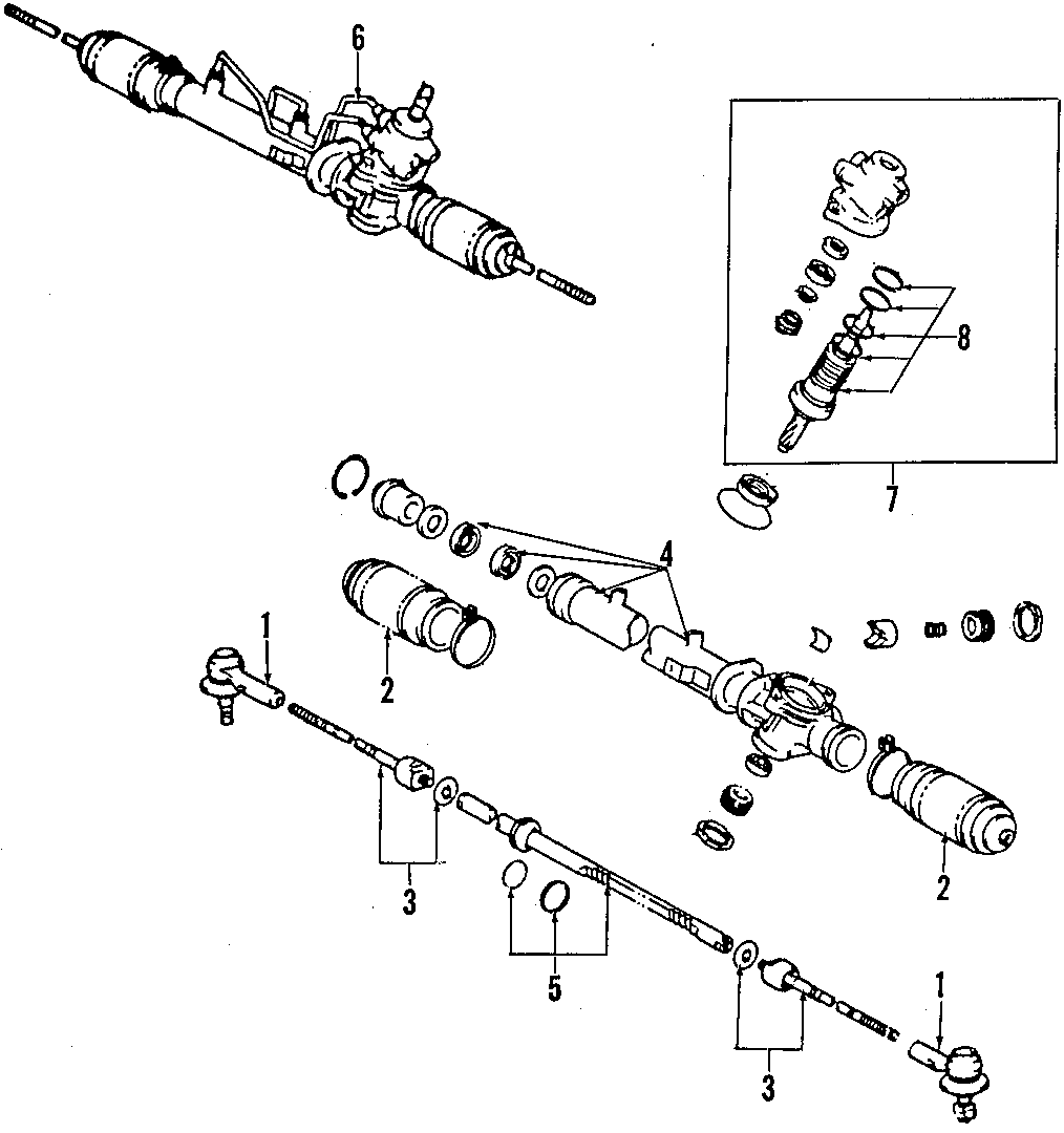 Diagram P/S PUMP & HOSES. STEERING GEAR & LINKAGE. for your 2024 Toyota Tundra   