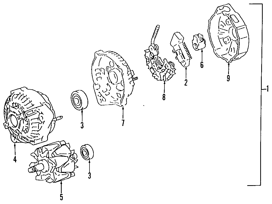 Diagram ALTERNATOR. for your Toyota