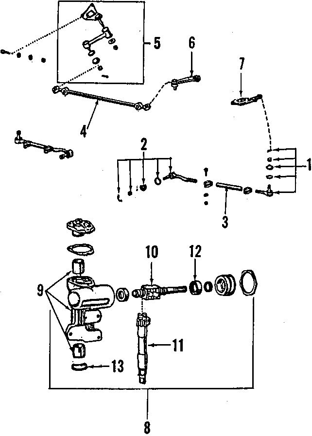 Diagram STEERING GEAR & LINKAGE. for your 2005 Toyota Tundra 4.7L V8 A/T RWD SR5 Extended Cab Pickup Fleetside 