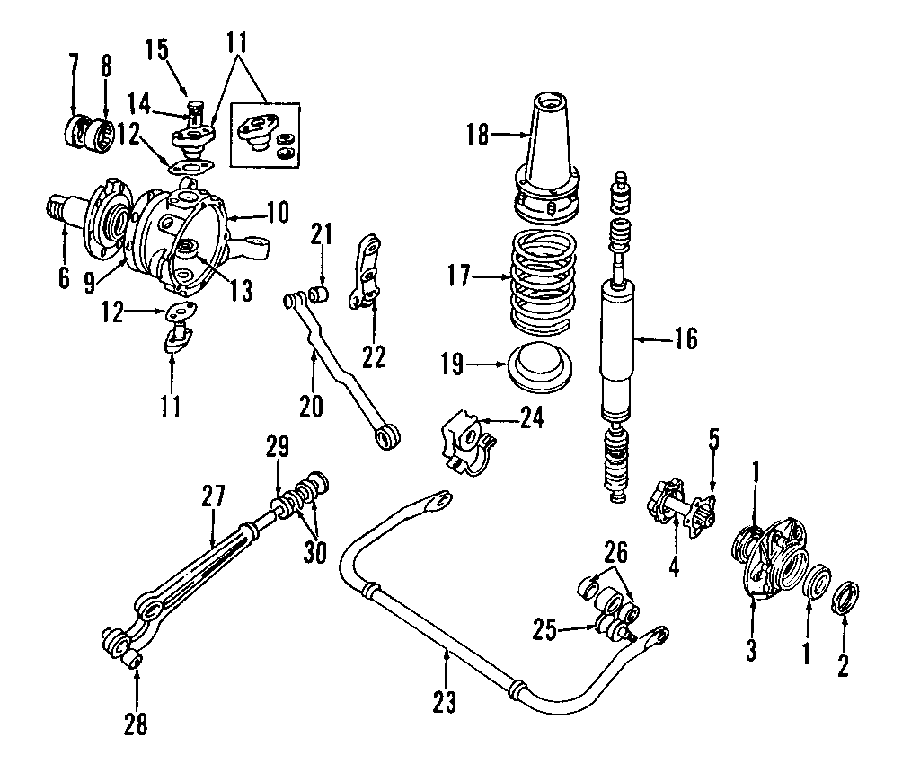 Diagram FRONT SUSPENSION. REAR SUSPENSION. KING PIN. RIDE CONTROL. SUSPENSION COMPONENTS. for your 2022 Land Rover Defender 90   