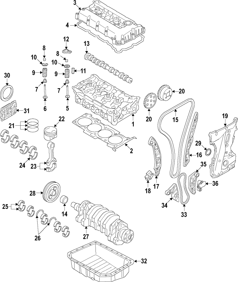 18CAMSHAFT & TIMING. CRANKSHAFT & BEARINGS. CYLINDER HEAD & VALVES. LUBRICATION. MOUNTS. PISTONS. RINGS & BEARINGS.https://images.simplepart.com/images/parts/motor/fullsize/F01C040.png