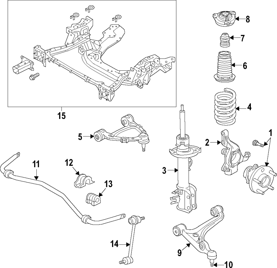 1FRONT SUSPENSION. LOWER CONTROL ARM. STABILIZER BAR. SUSPENSION COMPONENTS. UPPER CONTROL ARM.https://images.simplepart.com/images/parts/motor/fullsize/F01D030.png