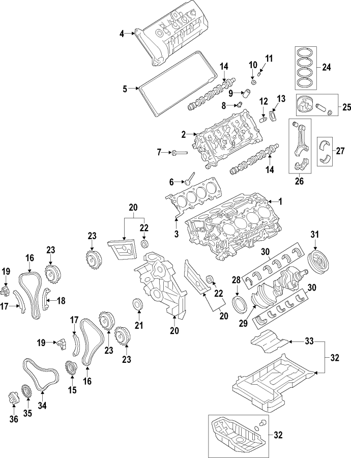 10CAMSHAFT & TIMING. CRANKSHAFT & BEARINGS. CYLINDER HEAD & VALVES. LUBRICATION. MOUNTS. PISTONS. RINGS & BEARINGS.https://images.simplepart.com/images/parts/motor/fullsize/F04A040.png