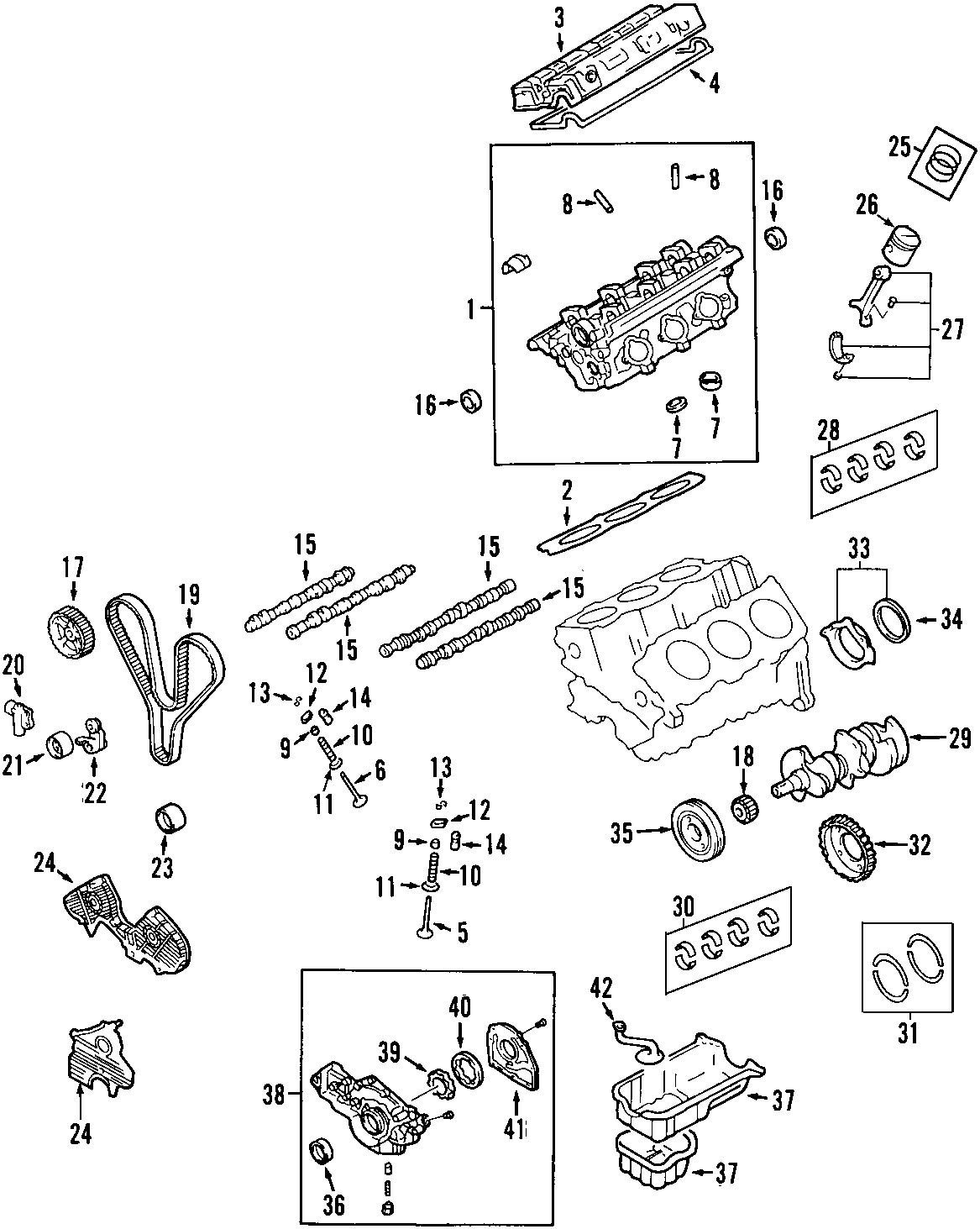 CAMSHAFT & TIMING. CRANKSHAFT & BEARINGS. CYLINDER HEAD & VALVES. LUBRICATION. MOUNTS. PISTONS. RINGS & BEARINGS.https://images.simplepart.com/images/parts/motor/fullsize/F051055.png