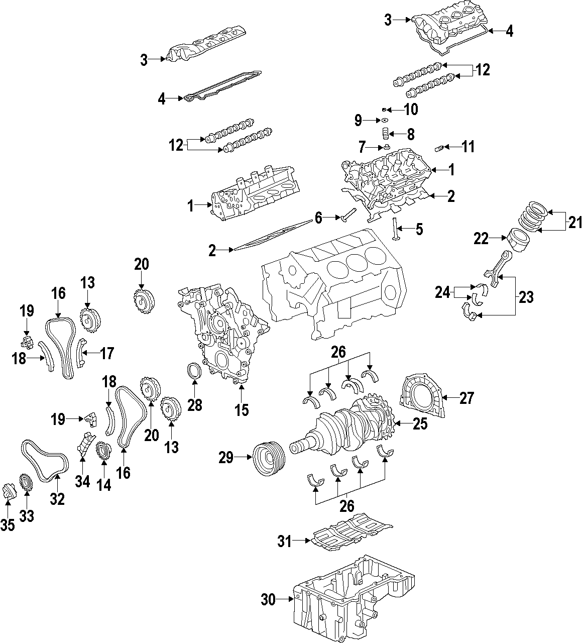 26CAMSHAFT & TIMING. CRANKSHAFT & BEARINGS. CYLINDER HEAD & VALVES. LUBRICATION. MOUNTS. PISTONS. RINGS & BEARINGS.https://images.simplepart.com/images/parts/motor/fullsize/F052035.png