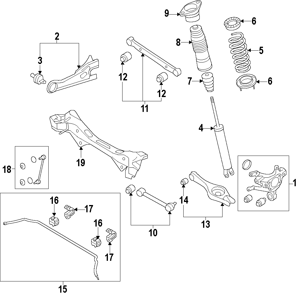 15REAR SUSPENSION. LOWER CONTROL ARM. STABILIZER BAR. SUSPENSION COMPONENTS. UPPER CONTROL ARM.https://images.simplepart.com/images/parts/motor/fullsize/F053115.png