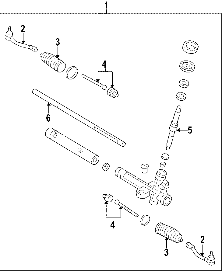 Diagram P/S PUMP & HOSES. STEERING GEAR & LINKAGE. for your Hyundai