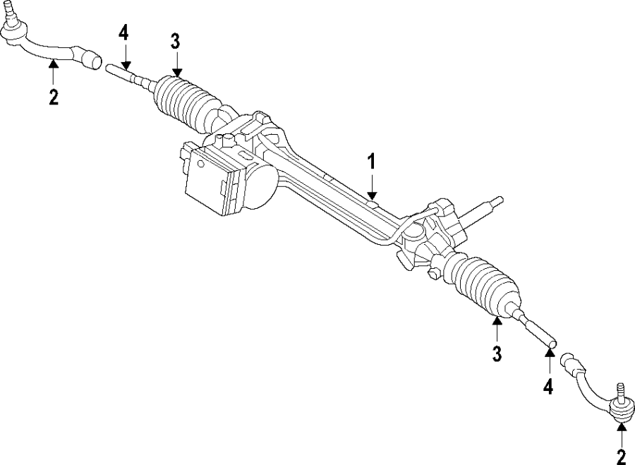 Diagram STEERING GEAR & LINKAGE. for your Genesis G70  