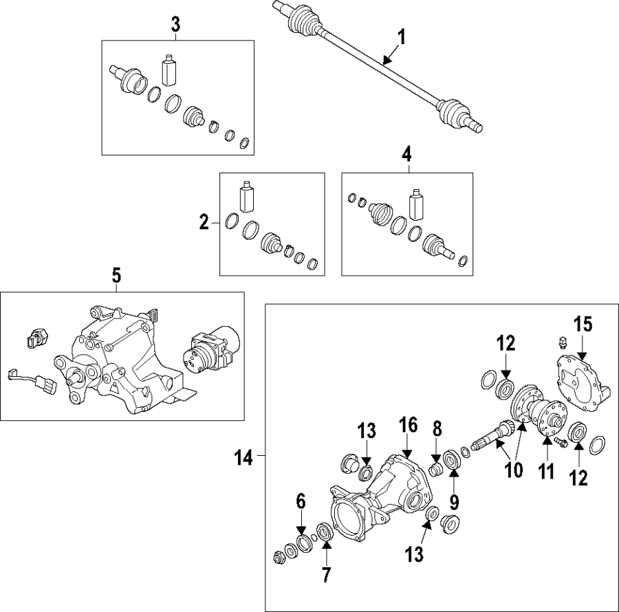 4Rear axle. Axle shafts & joints. Differential. Drive axles. Propeller shaft.https://images.simplepart.com/images/parts/motor/fullsize/F05K090.png