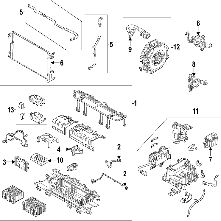 8Hybrid components. Blower motor. Cooling system.https://images.simplepart.com/images/parts/motor/fullsize/F05M180.png