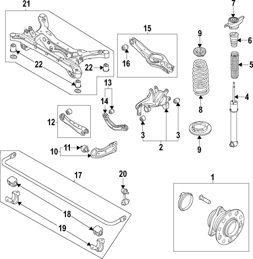 9Rear suspension. Lower control arm. Stabilizer bar. Suspension components. Upper control arm.https://images.simplepart.com/images/parts/motor/fullsize/F05N120.png