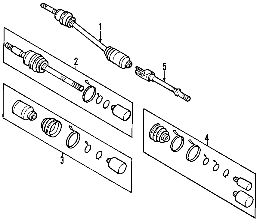 DRIVE AXLES. AXLE SHAFTS & JOINTS.