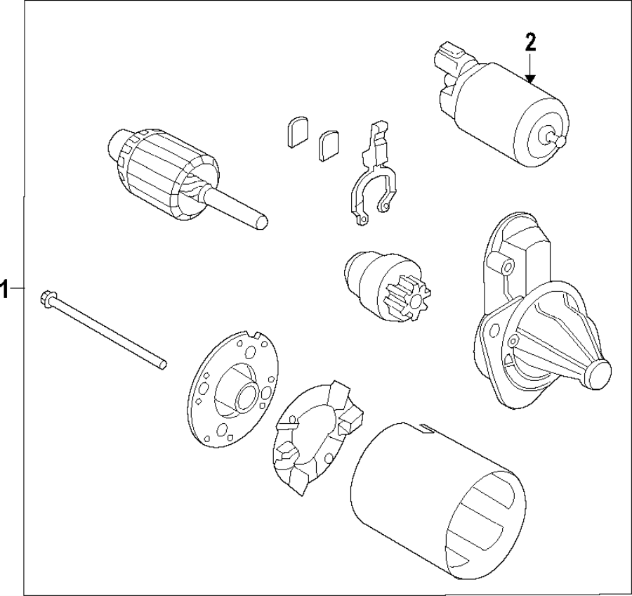 Diagram STARTER. for your Hyundai