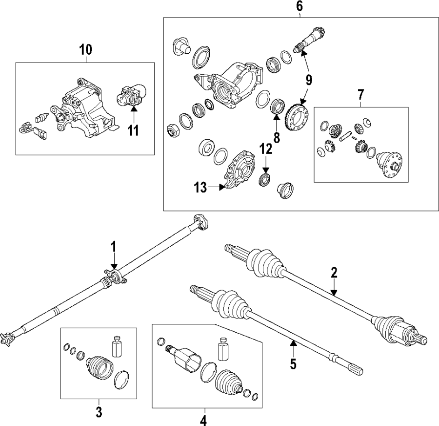 8Rear axle. Axle shafts & joints. Differential. Drive axles. Propeller shaft.https://images.simplepart.com/images/parts/motor/fullsize/F06I110.png