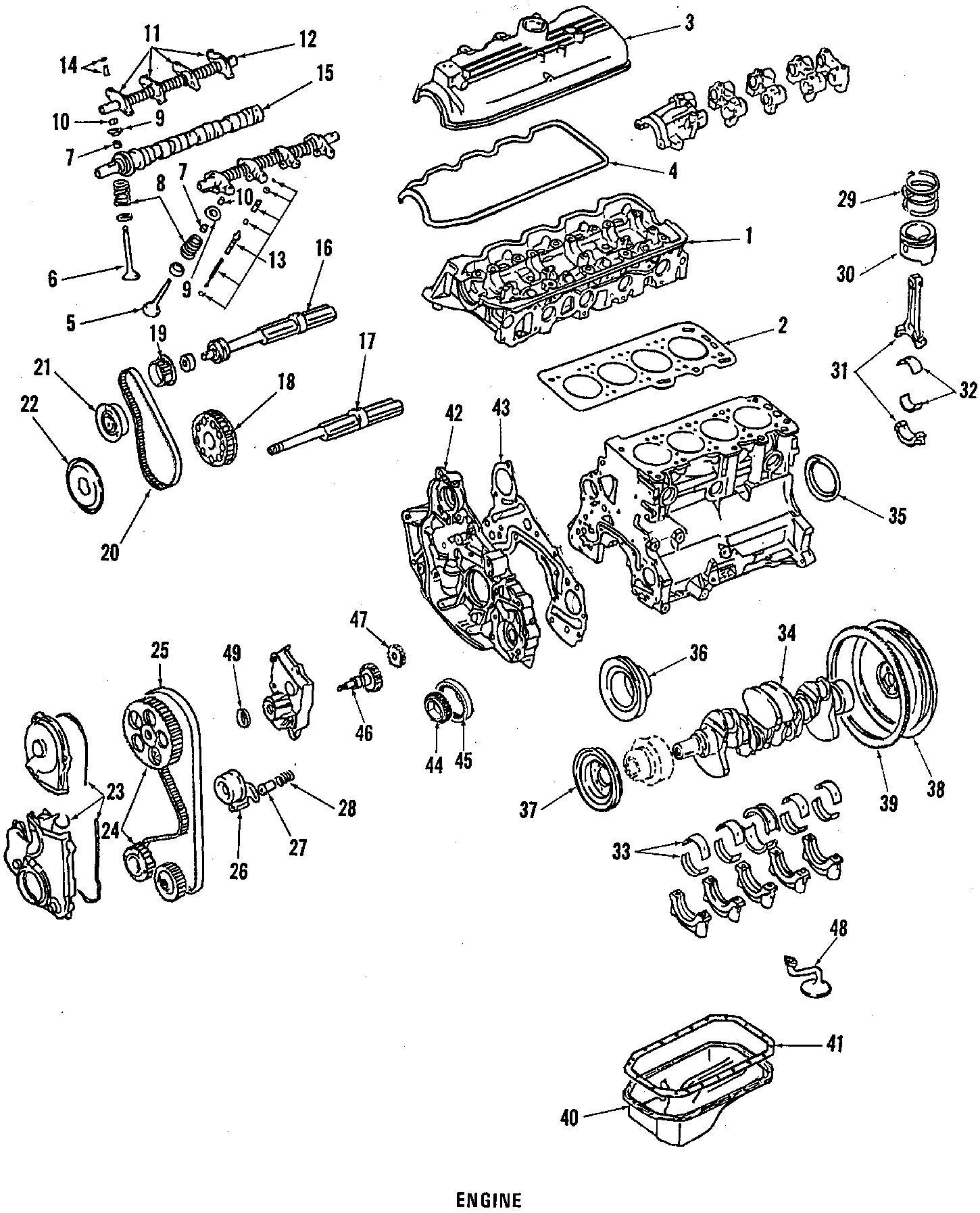 27CAMSHAFT & TIMING. CRANKSHAFT & BEARINGS. CYLINDER HEAD & VALVES. LUBRICATION. MOUNTS. PISTONS. RINGS & BEARINGS.https://images.simplepart.com/images/parts/motor/fullsize/F100030.png