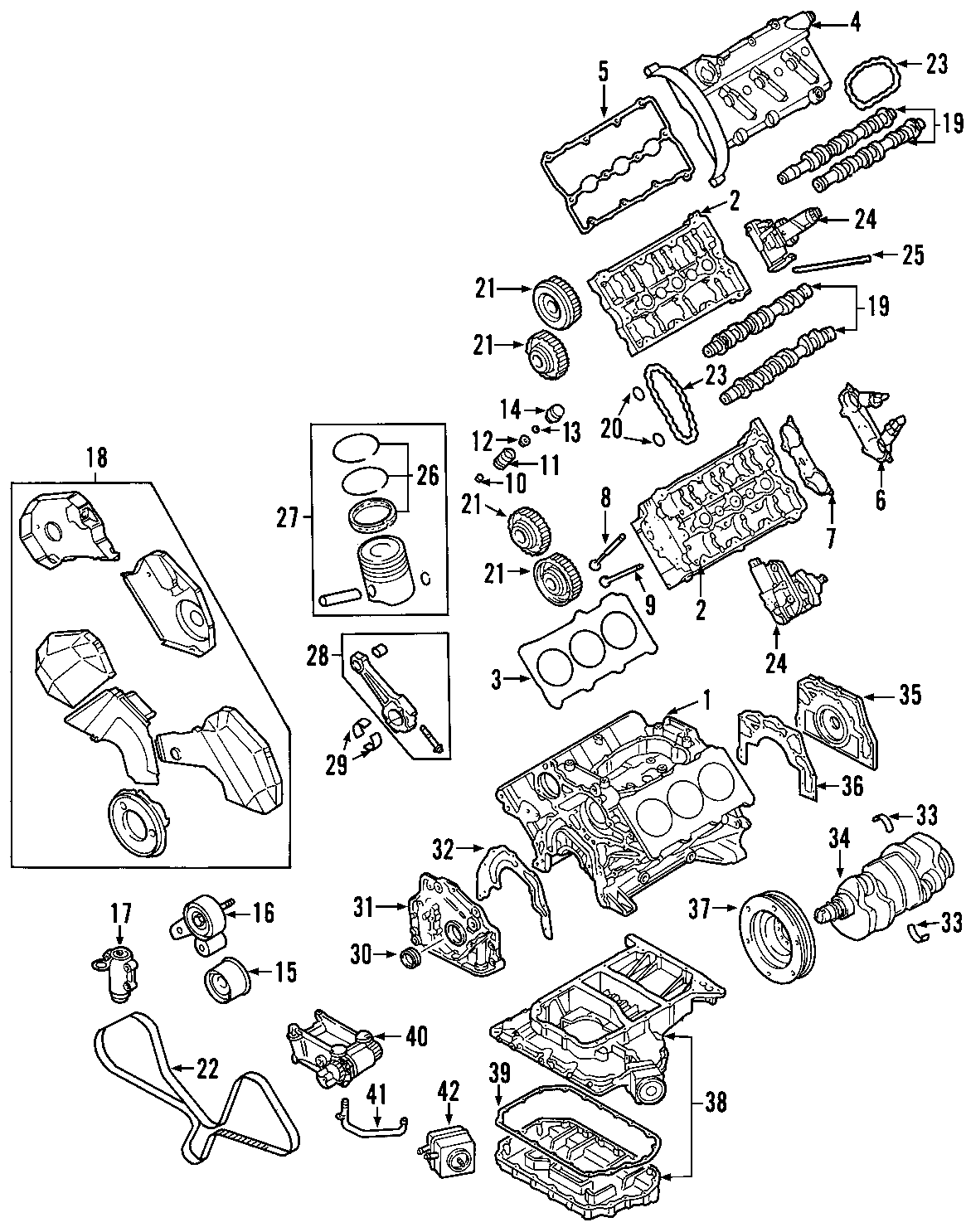 17CAMSHAFT & TIMING. CRANKSHAFT & BEARINGS. CYLINDER HEAD & VALVES. LUBRICATION. MOUNTS. PISTONS. RINGS & BEARINGS.https://images.simplepart.com/images/parts/motor/fullsize/F205040.png