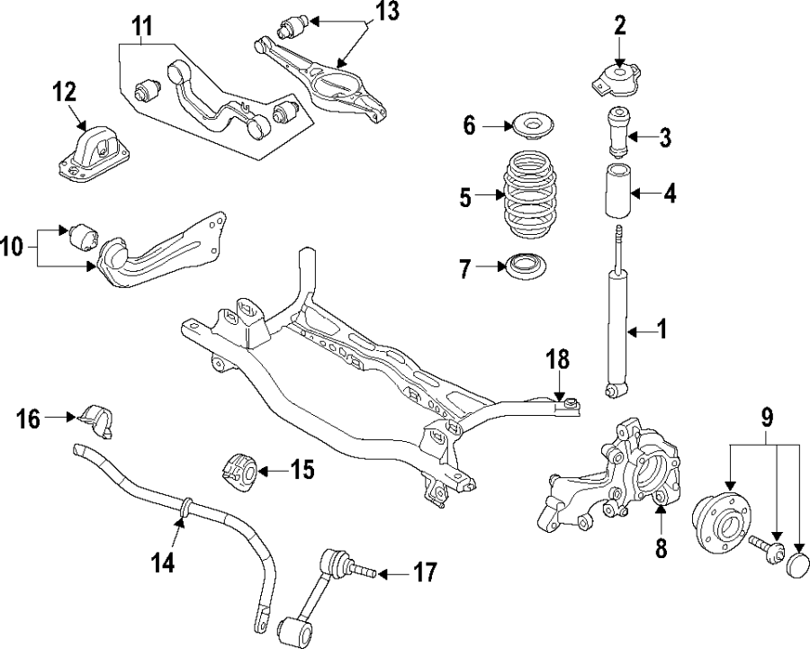 2REAR SUSPENSION. LOWER CONTROL ARM. REAR AXLE. STABILIZER BAR. SUSPENSION COMPONENTS.https://images.simplepart.com/images/parts/motor/fullsize/F20B110.png