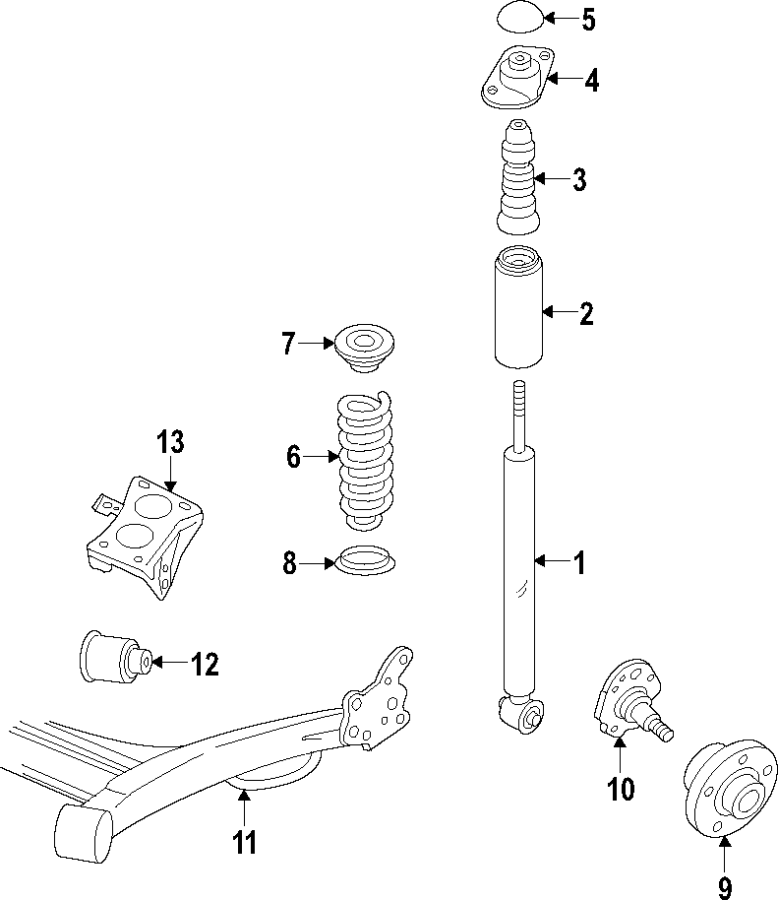 REAR SUSPENSION. REAR AXLE. SUSPENSION COMPONENTS.