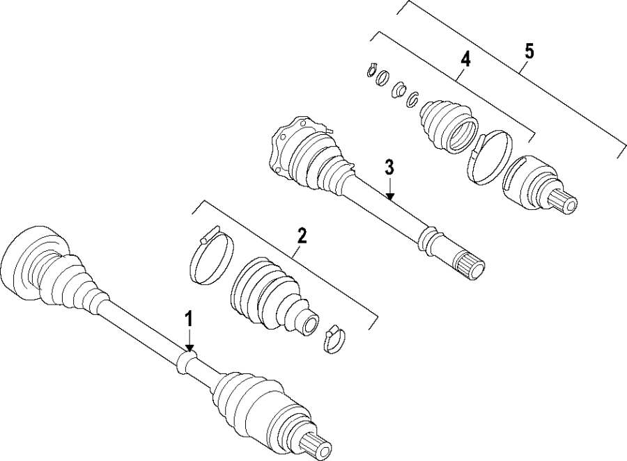 DRIVE AXLES. AXLE SHAFTS & JOINTS.