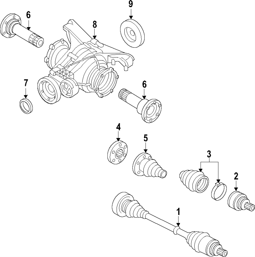 1Rear axle. Axle shafts & joints. Drive axles. Propeller shaft.https://images.simplepart.com/images/parts/motor/fullsize/F20D070.png