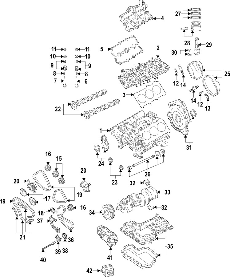 34CAMSHAFT & TIMING. CRANKSHAFT & BEARINGS. CYLINDER HEAD & VALVES. LUBRICATION. MOUNTS. PISTONS. RINGS & BEARINGS.https://images.simplepart.com/images/parts/motor/fullsize/F20F050.png