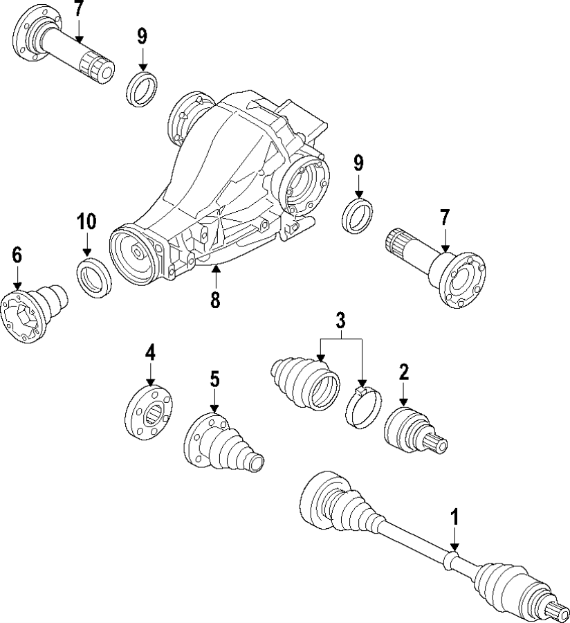 9REAR AXLE. AXLE SHAFTS & JOINTS. DIFFERENTIAL. DRIVE AXLES. PROPELLER SHAFT.https://images.simplepart.com/images/parts/motor/fullsize/F20F095.png