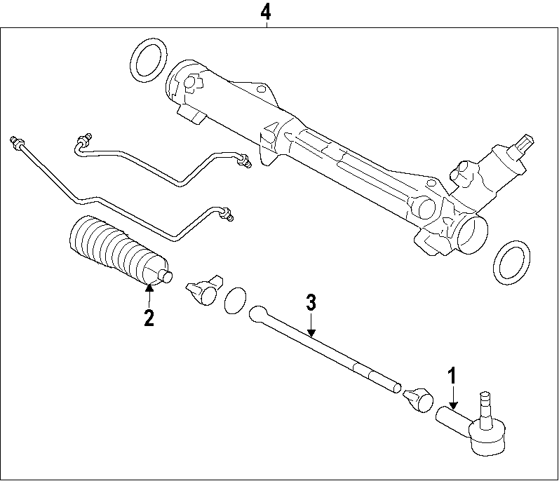 Diagram P/S PUMP & HOSES. STEERING GEAR & LINKAGE. for your 2021 Lincoln Navigator   