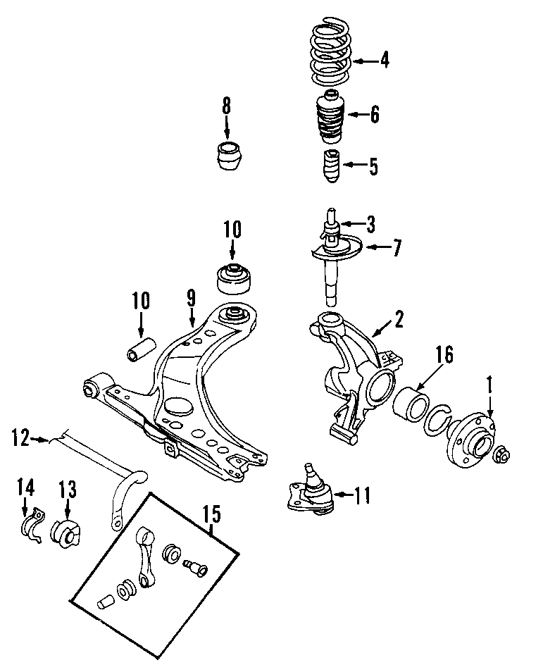 9FRONT SUSPENSION. LOWER CONTROL ARM. RIDE CONTROL. STABILIZER BAR. SUSPENSION COMPONENTS.https://images.simplepart.com/images/parts/motor/fullsize/F214070.png