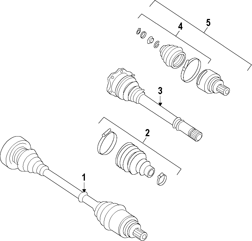 REAR AXLE. AXLE SHAFTS & JOINTS. DRIVE AXLES. PROPELLER SHAFT.