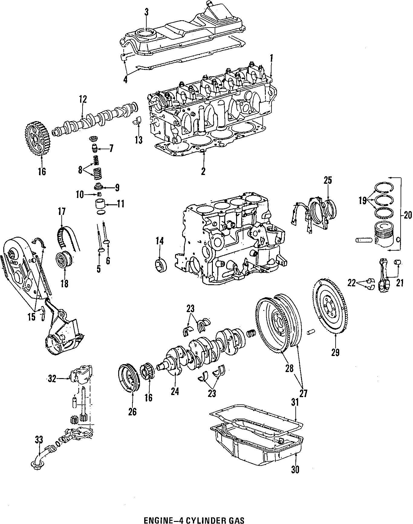 CAMSHAFT & TIMING. CRANKSHAFT & BEARINGS. CYLINDER HEAD & VALVES. LUBRICATION. MOUNTS. PISTONS. RINGS & BEARINGS.