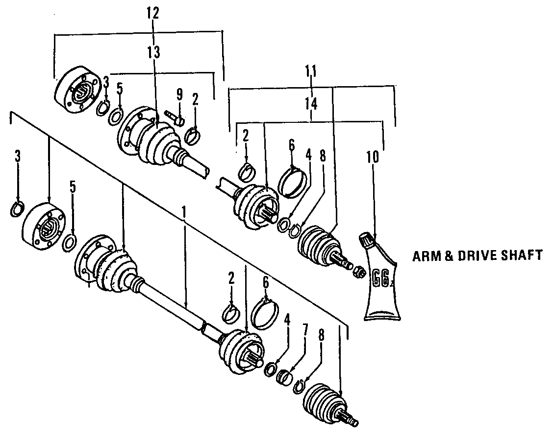 DRIVE AXLES. AXLE SHAFTS & JOINTS.