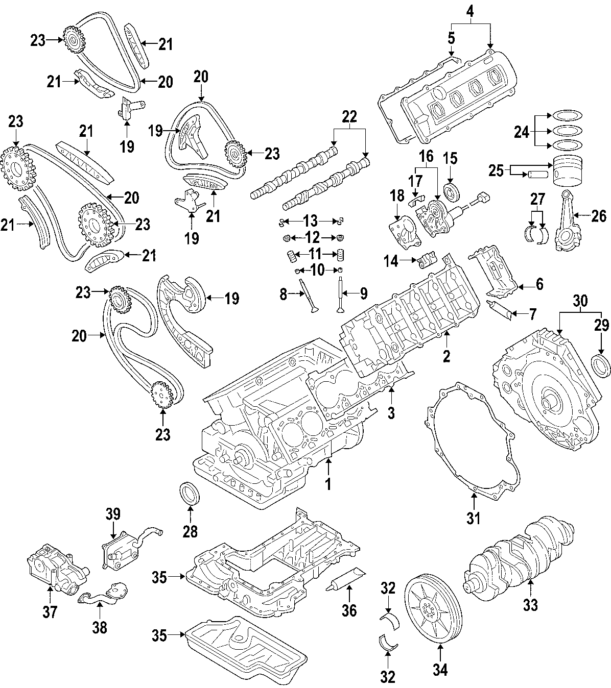 CAMSHAFT & TIMING. CRANKSHAFT & BEARINGS. CYLINDER HEAD & VALVES. LUBRICATION. MOUNTS. PISTONS. RINGS & BEARINGS.https://images.simplepart.com/images/parts/motor/fullsize/F257075.png