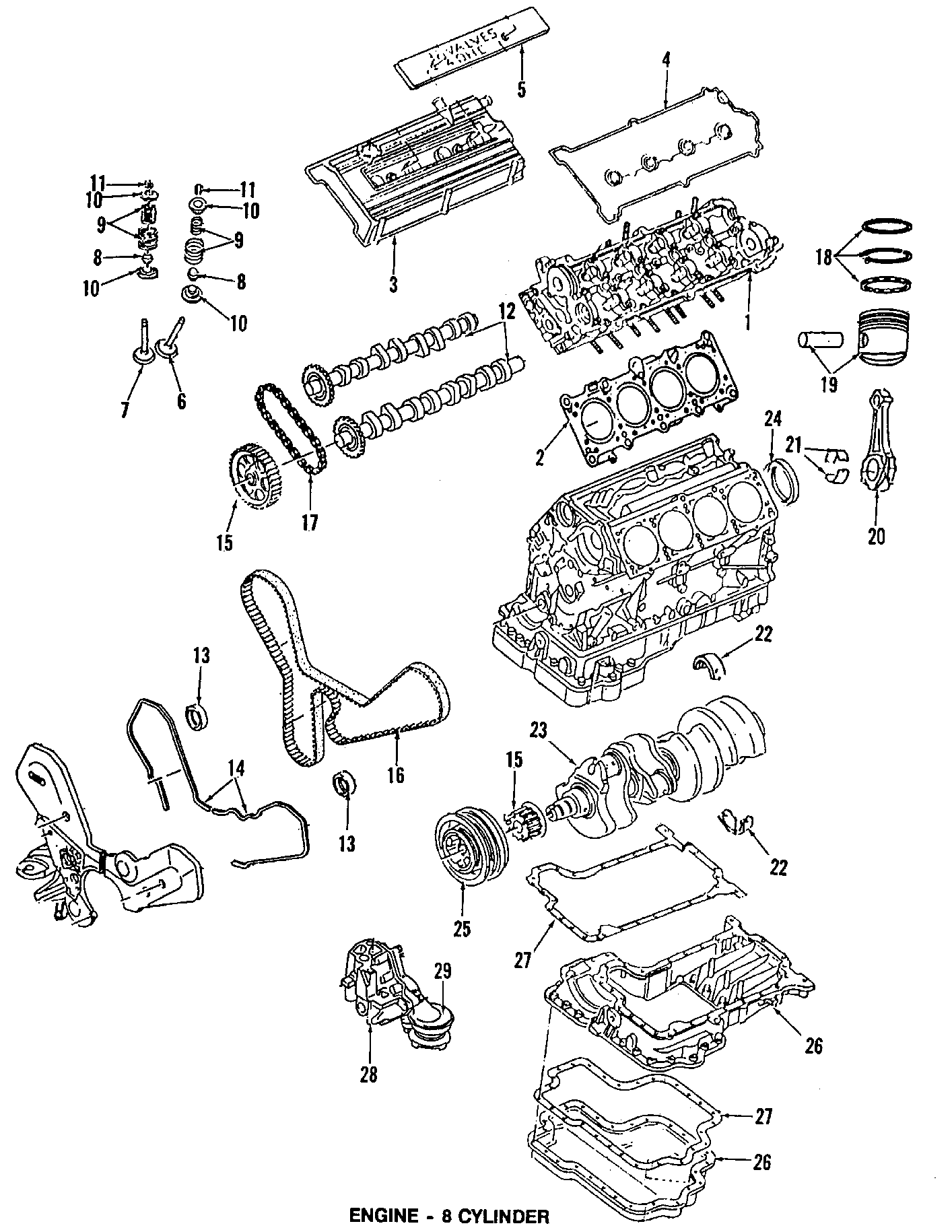 CAMSHAFT & TIMING. CRANKSHAFT & BEARINGS. CYLINDER HEAD & VALVES. LUBRICATION. MOUNTS.