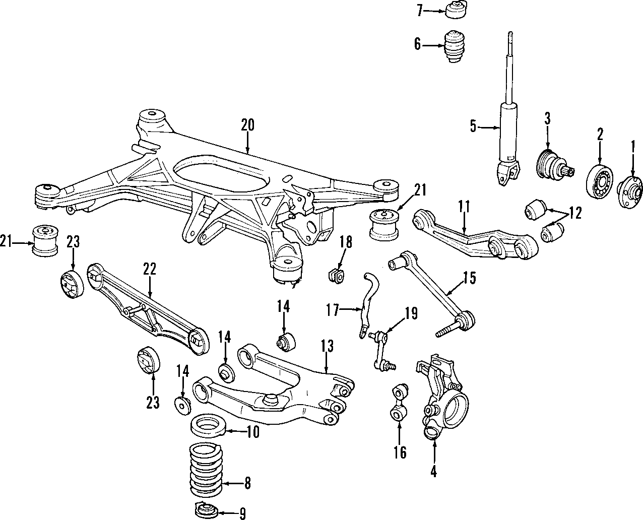 2REAR SUSPENSION. REAR AXLE. STABILIZER BAR. SUSPENSION COMPONENTS.https://images.simplepart.com/images/parts/motor/fullsize/F258100.png