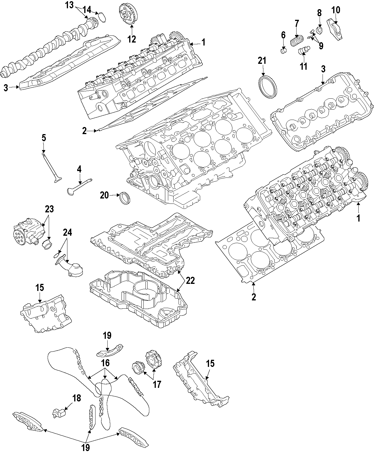 11CAMSHAFT & TIMING. CRANKSHAFT & BEARINGS. CYLINDER HEAD & VALVES. LUBRICATION. MOUNTS.https://images.simplepart.com/images/parts/motor/fullsize/F25C036.png