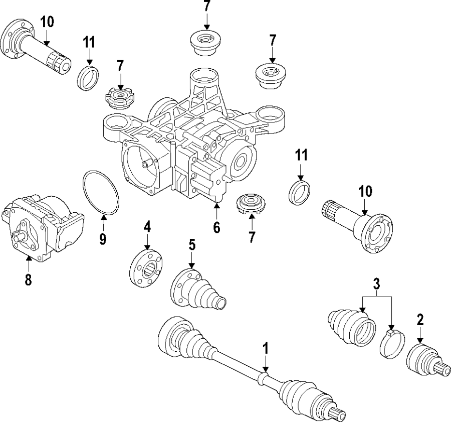 6REAR AXLE. AXLE SHAFTS & JOINTS. DIFFERENTIAL. DRIVE AXLES. PROPELLER SHAFT.https://images.simplepart.com/images/parts/motor/fullsize/F25F070.png