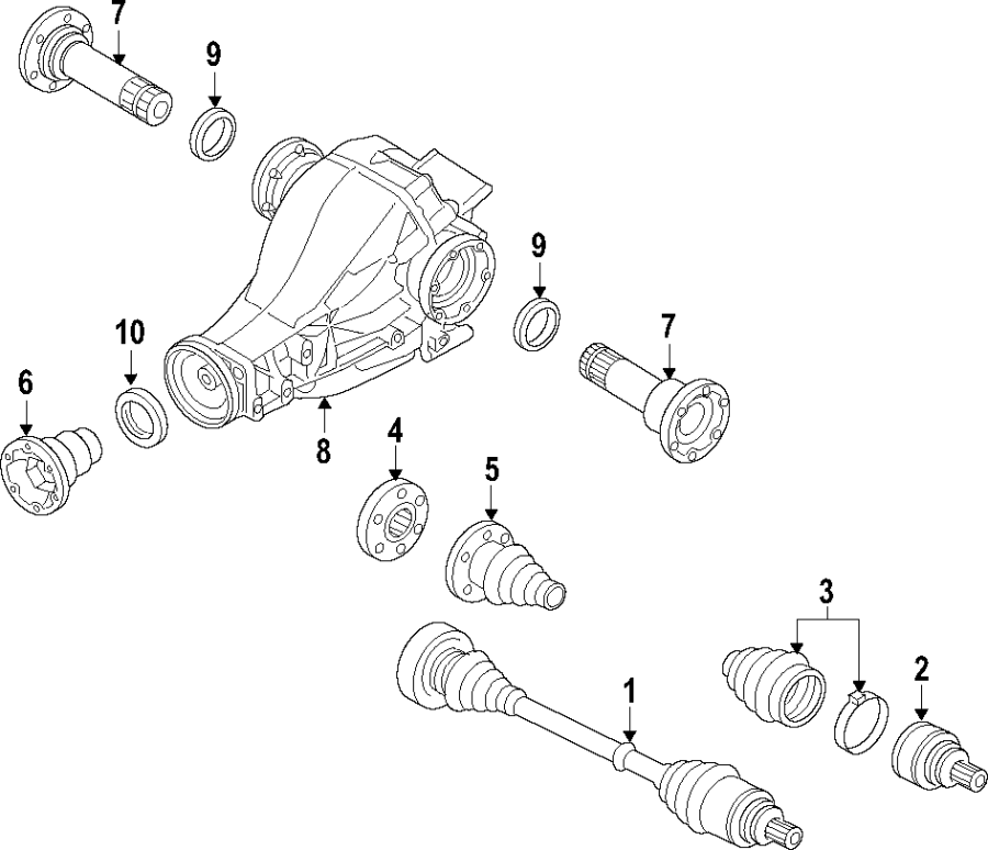 1REAR AXLE. AXLE SHAFTS & JOINTS. DIFFERENTIAL. DRIVE AXLES. PROPELLER SHAFT.https://images.simplepart.com/images/parts/motor/fullsize/F25I070.png