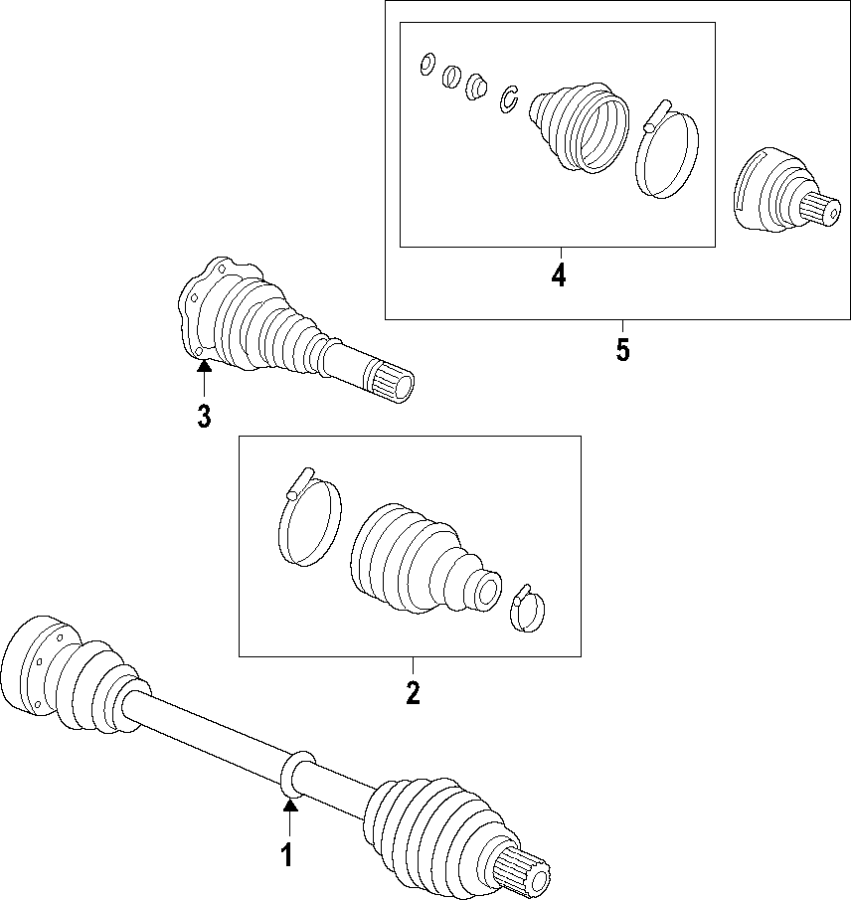 DRIVE AXLES. AXLE SHAFTS & JOINTS.