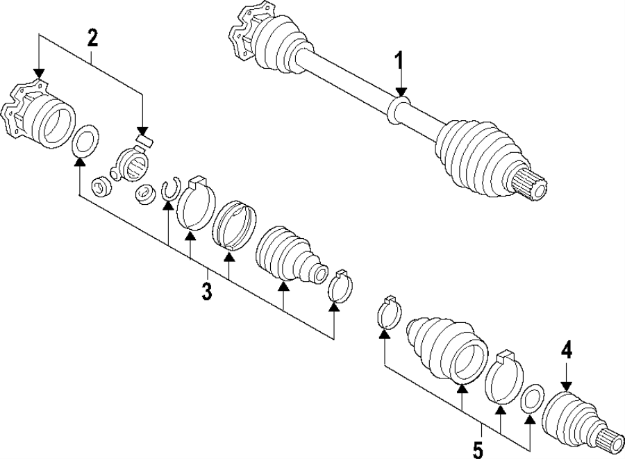 DRIVE AXLES. AXLE SHAFTS & JOINTS.