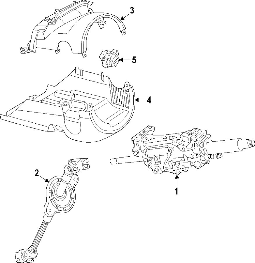 STEERING COLUMN. STEERING WHEEL.